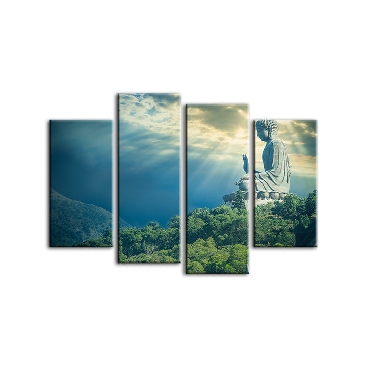 Secret Sky 4-delt lerretsbilde