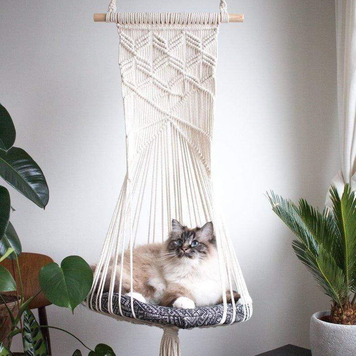 Skanto | Makramee Vegg Henge Katt Seng