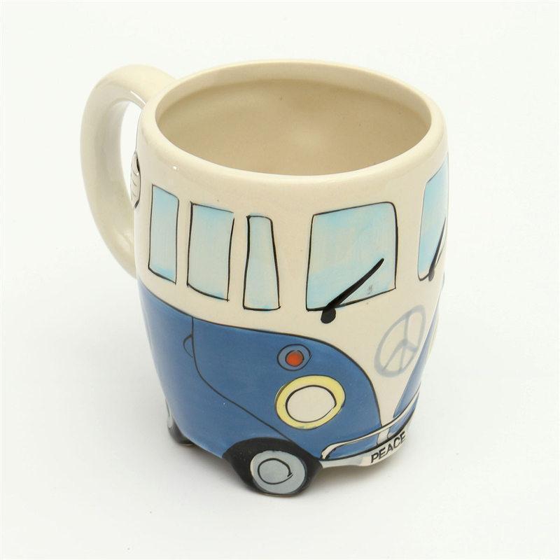 GroovyCup Camperbus-Becher – Retro-Keramik-Kaffeebecher 330 ml
