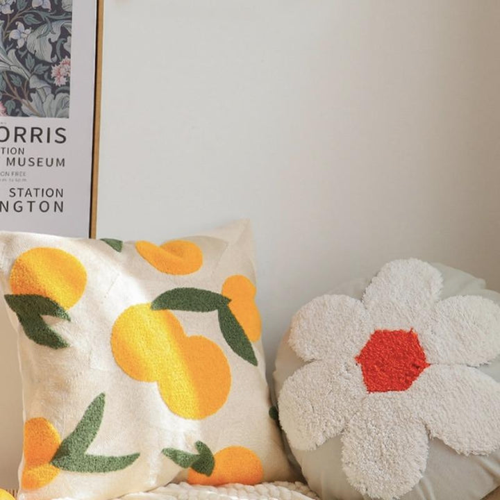 Skanto | Oransje Brodert Dekorativ Pute
