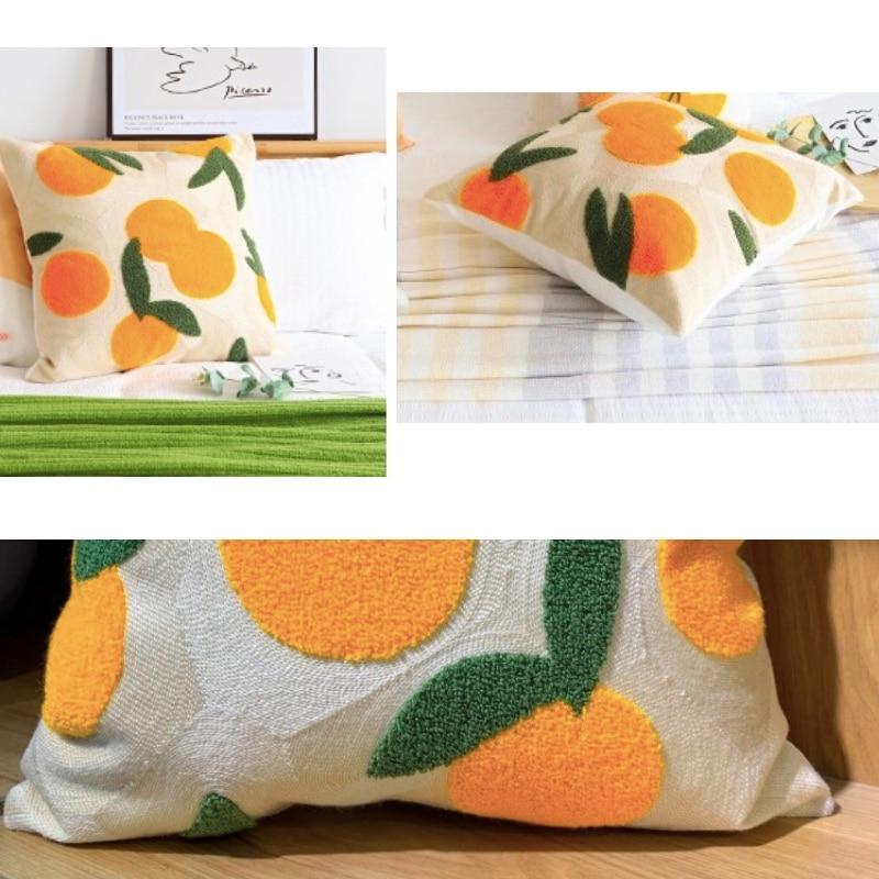 Skanto | Oransje Brodert Dekorativ Pute