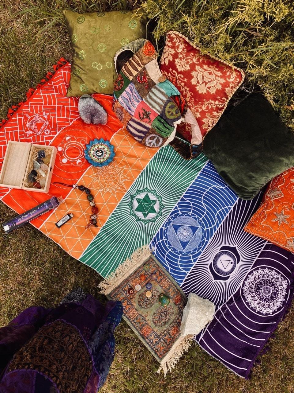 Skanto | 7 Chakra Regnbue Yoga Matte
