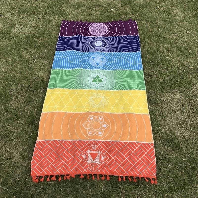 Skanto | 7 Chakra Regnbue Yoga Matte