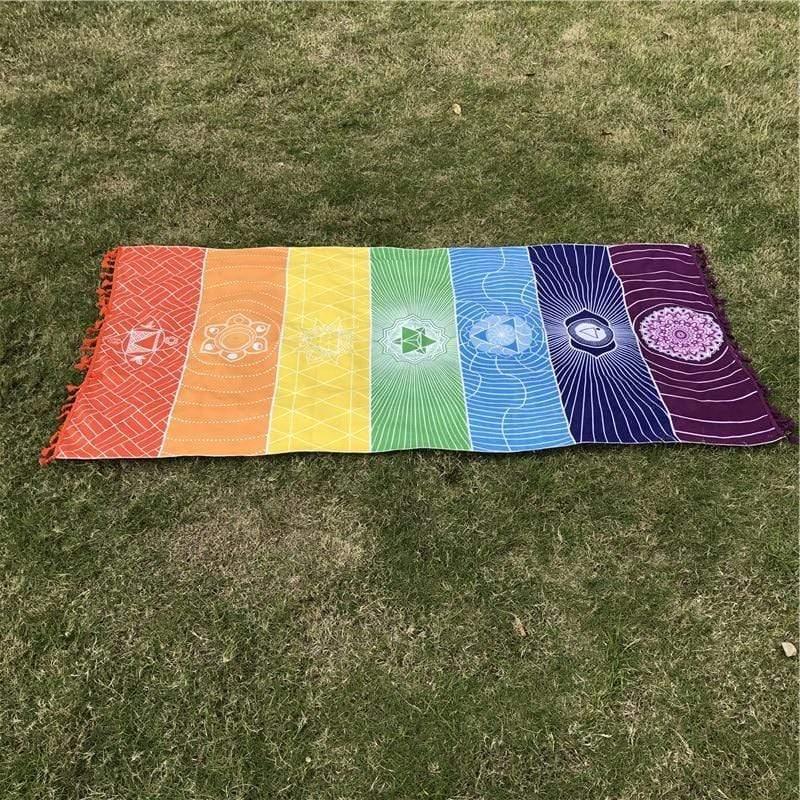 Skanto | 7 Chakra Regnbue Yoga Matte