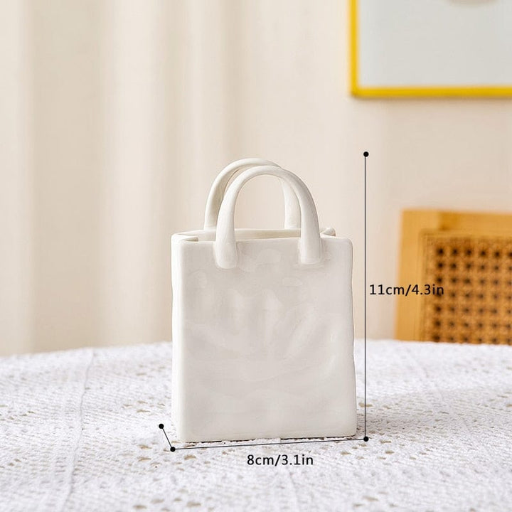 Skanto | Hvit Bag Porselen Vase