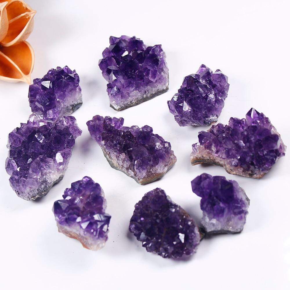 Skanto | Roh-Amethyst-Kvarts-Kristall-Klynge