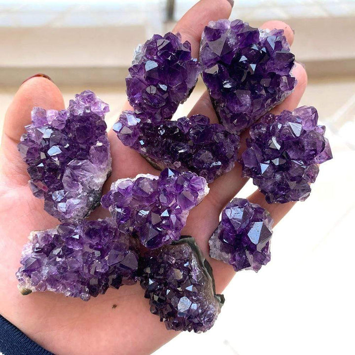 Skanto | Roh-Amethyst-Kvarts-Kristall-Klynge