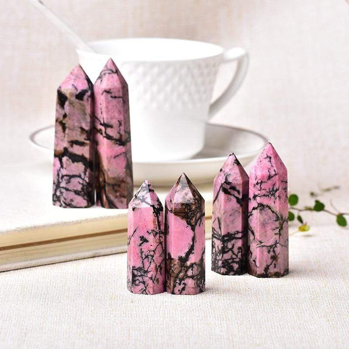 Skanto | Rhodonite Crystal Point Tower