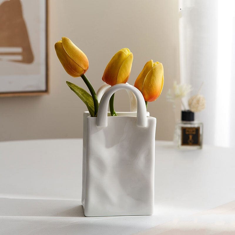 Skanto | Hvit Bag Porselen Vase