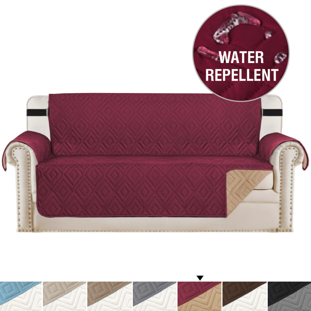 Quilted Sofa Cover Pet Protector Throw Waterproof Sofa Slip Covers 1/2/3 Settee Skanto