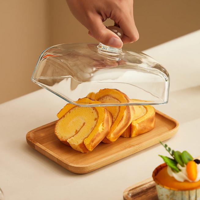 Skanto | Tre- og Glass Smørholder - ButterElegance