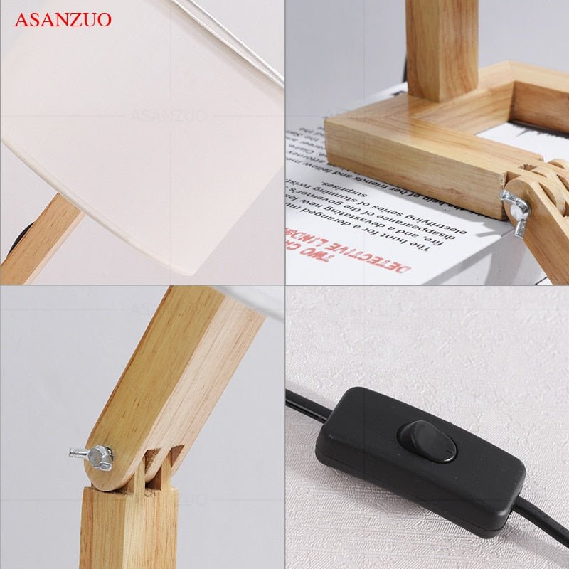 Skanto | Wood Boy Shape LED Skrivebord Lampe Skrivebord Ornament