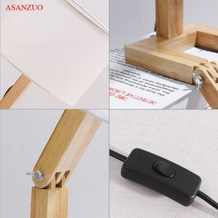 Skanto | Wood Boy Shape LED Skrivebord Lampe Skrivebord Ornament