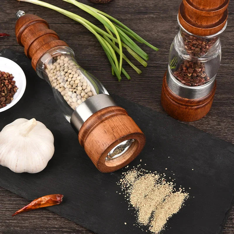 Trefin salt- og pepperkvernsett Tre- og akrylmøller | Skanto