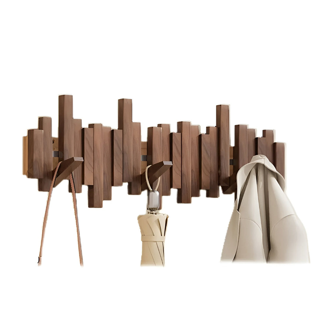 Stilig tre garderobe – FleksiSkantoe magnetiske kroker for mer organisering | Ideell for soverom | Skanto