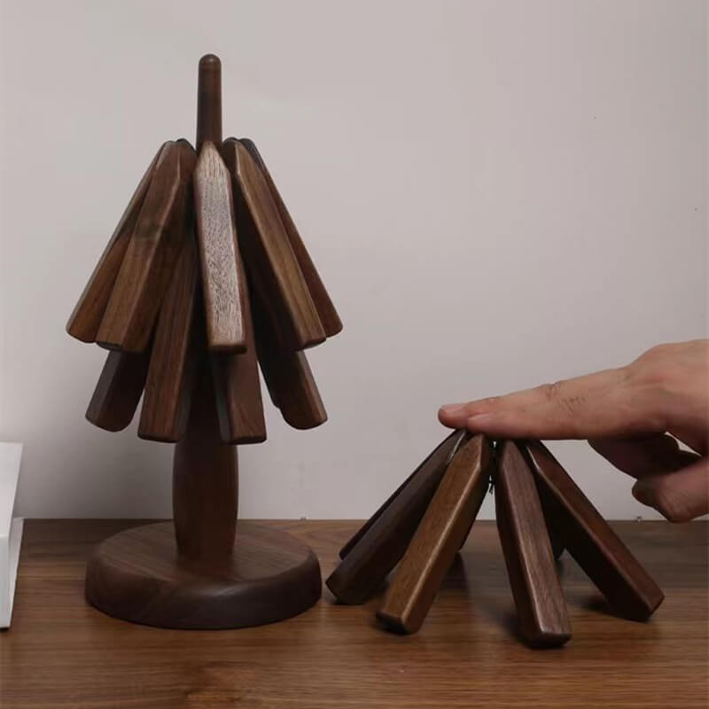 Skanto | WOODLIA – Elegant valnøtt bordbrikker for moderne og stilige måltider