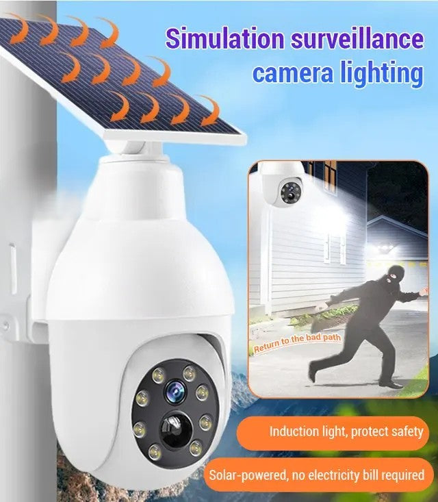 Skanto | Solcelledrevet bevegelsessensor smart vanntett dummy kamera
