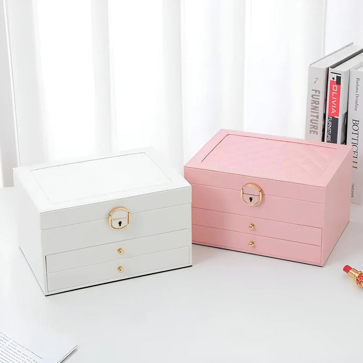 Skanto | EleganceBox Luksus Smykkeskrin – Flere Oppbevaringsbokser for Smykker