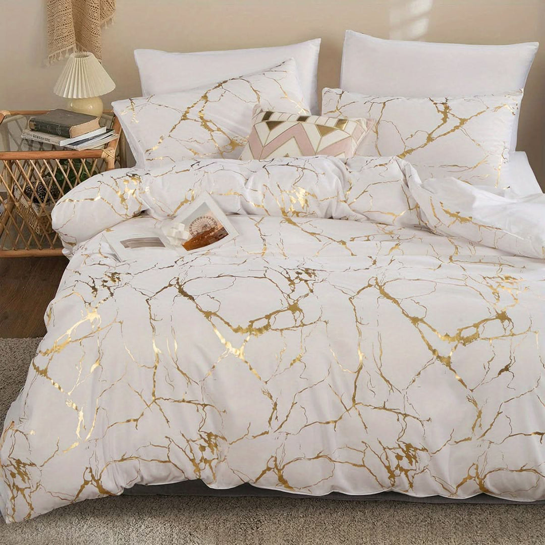Luksus, vekt Bettwäscheset med elegant design