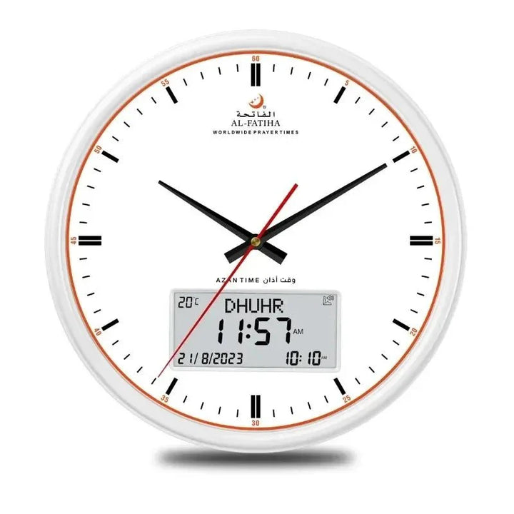 Skanto | Zamora Time Bønn Klokke – Automatisk Globale Bønn Tider med Azan Alarm og Elegant Design