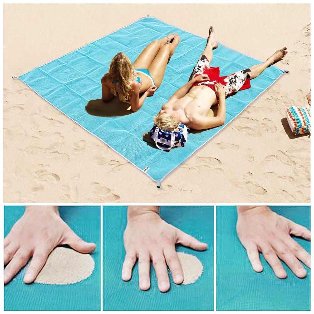 Skanto | XXL Sandfri Strandhåndkle | Sandark | 200x200