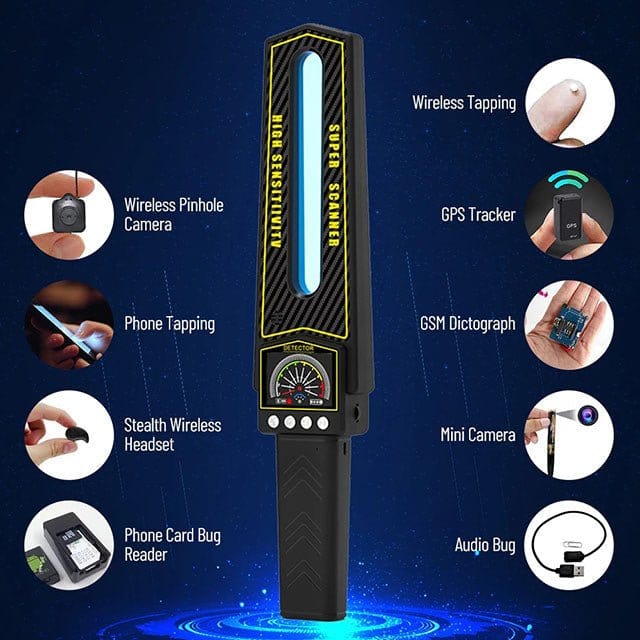 Skanto | GPS Tracker Detector #2025 – Avansert Bug Sweeper for Skjulte Kameraer og Trackere