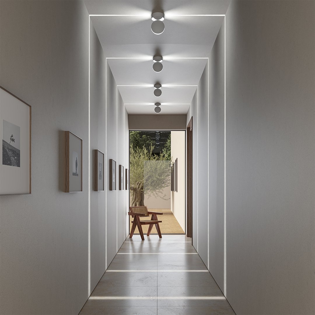 NovaWall LED-Wandleuchte med Farbwechseldesign